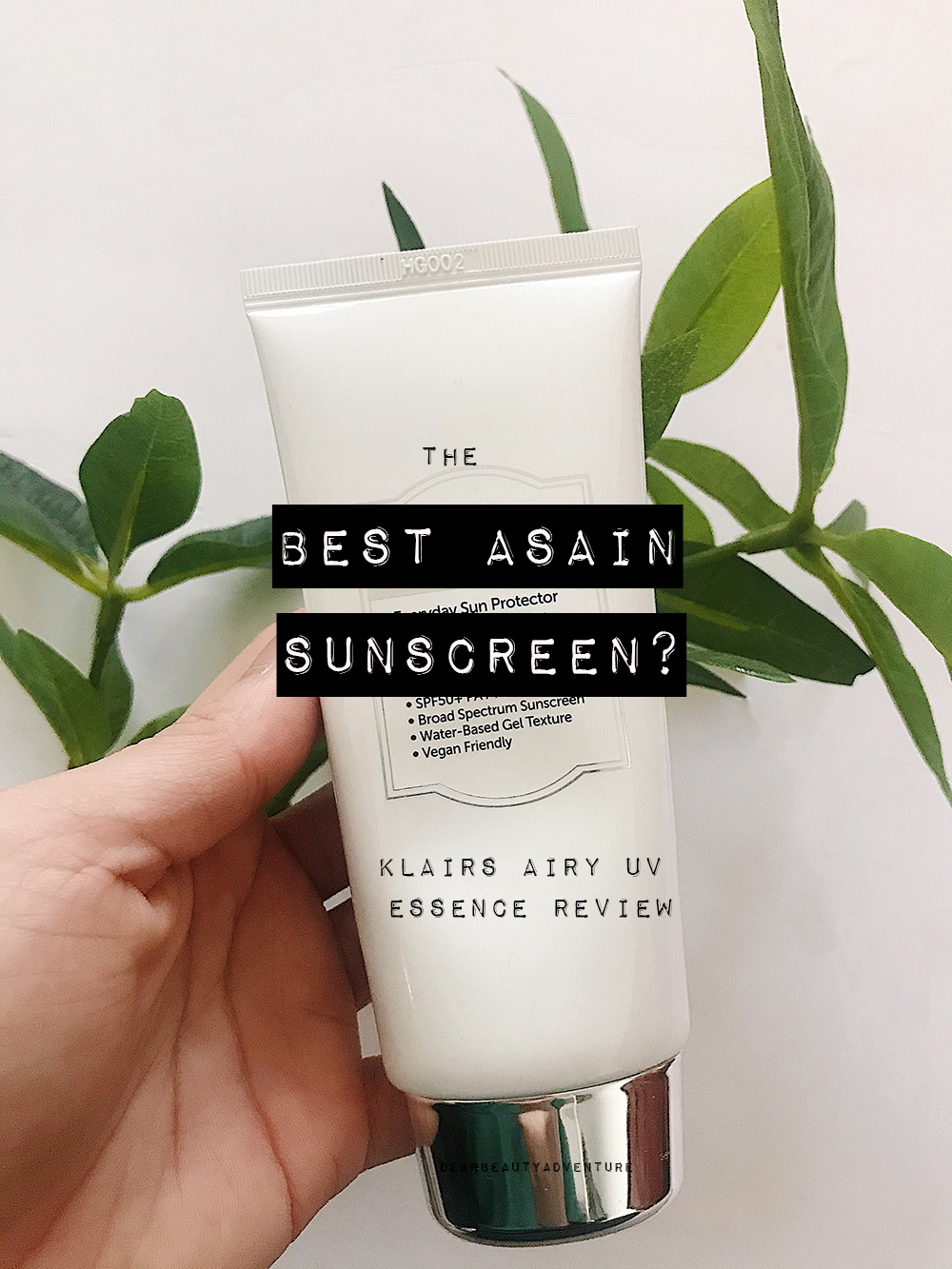 klairs airy uv essence sunscreen review best asian sunscreen
