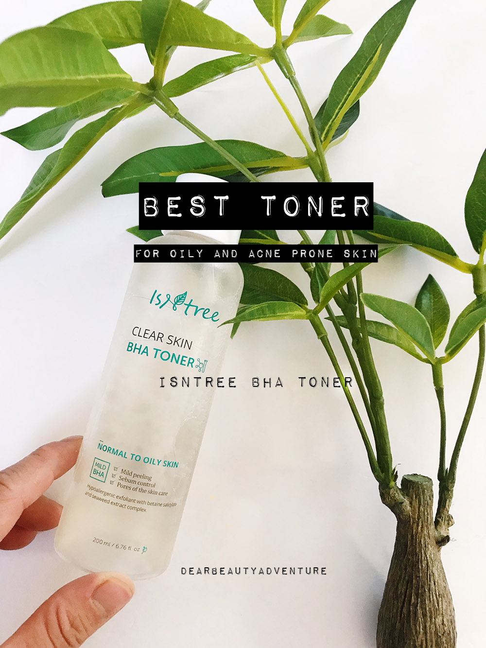 best toner for acne prone oily skin isntree bha fa safe