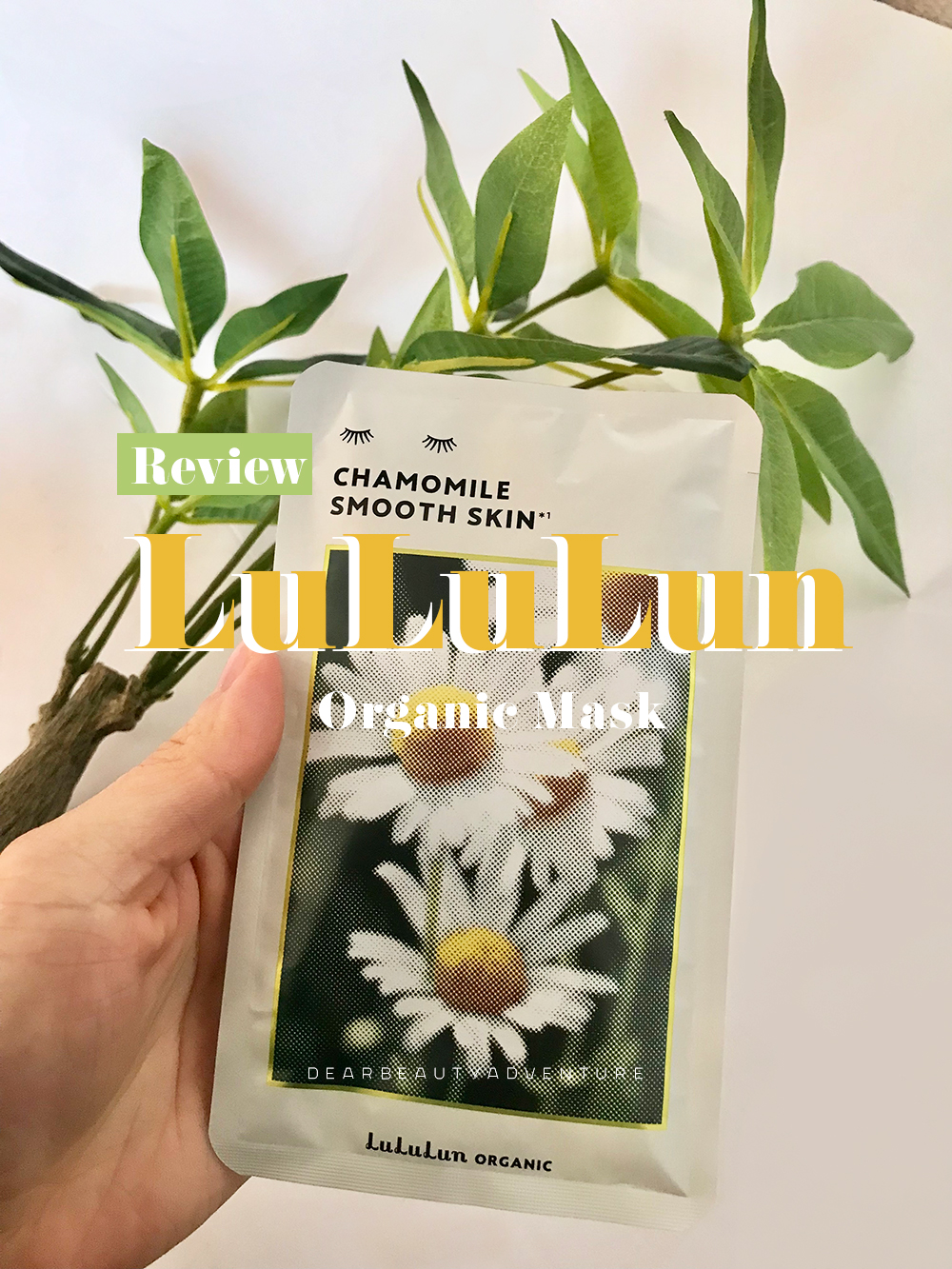 lululun Organic masks review chamomile
