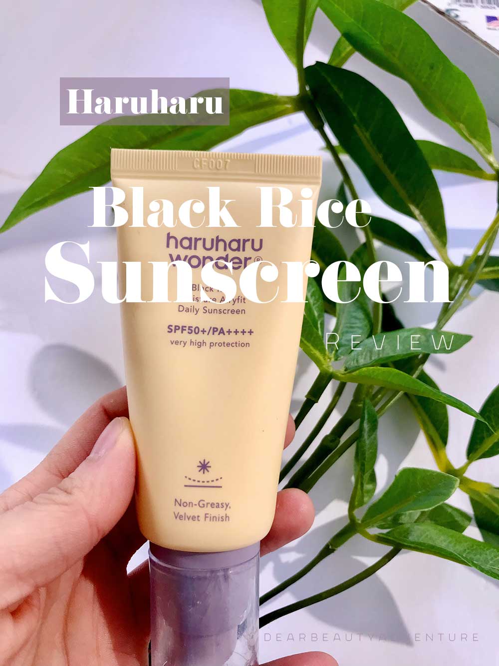 haruharu wonder sunscreen review airyfit